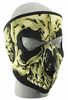 Paintball Full Face Mask Gold Skull Mask