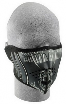 Alien Face Neoprene Paintball Half Mask