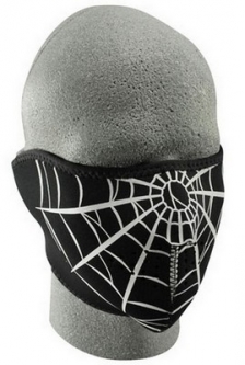 Spider Web Neoprene Paintball Half Mask