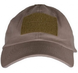 Tactical Cap Hook/Loop Front Panel Cap Khaki