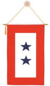 Armed Forces Service Window Banner 2 Stars