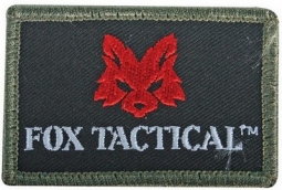 Fox Tactical Logo Patch Olive Drab Border