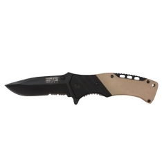 HUMVEE Medium Tactical Recon Spring Folding Knife - Black Sand