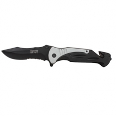 HUMVEE Large Tactical Recon Spring Folding Knife (Black/Grey)
