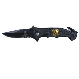 Don't Tread On Me Folding Knife - Black