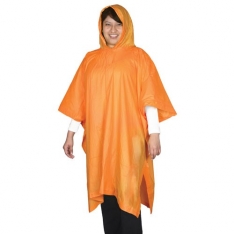 Adult Vinyl Poncho - Blaze Orange