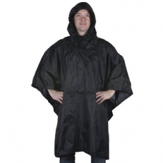 Ripstop Poncho - Black