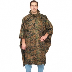 Ripstop Poncho - Digital Woodland