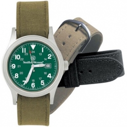 Military Watch with Three Straps