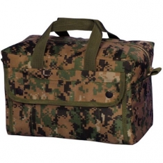 Mechanic's Tool Bag with Brass Zipper - Digital Woodland