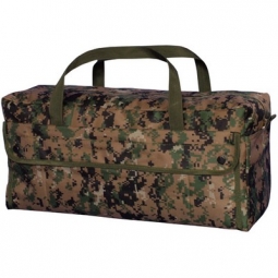 Jumbo Mechanic's Tool Bag With Brass Zipper - Digital Woodland