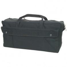 Jumbo Mechanic's Tool Bag With Brass Zipper - Black