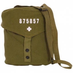 Swiss Gas Mask Bag - Olive Drab