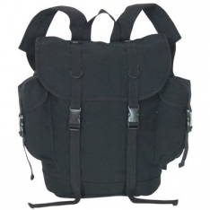 German Style Alpine Rucksack (17&quot; x 13&quot;) - Black