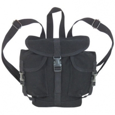 German Style Alpine Rucksack (10 1/2&quot; x 9 1/2&quot;) - Black