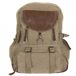 Retro Parisian City Daypack - Khaki