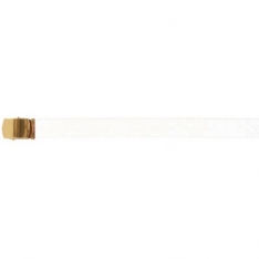 Web Belt 44&quot; Roller - Brass Plated White