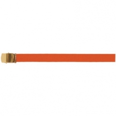 Web Belt 44&quot; Roller - Brass Plated Red