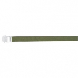 Web Belt 44&quot;/Roller - Nickel/Olive Drab