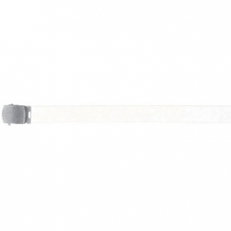 Web Belt 44&quot;/Roller - Nickel/White