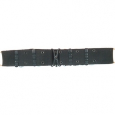 Nylon Pistol Belt - Metal Buckle - Black