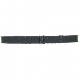 Nylon Mini Pistol Belt - Metal Buckle - Black