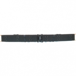 Nylon Mini Pistol Belt - Metal Buckle - Black