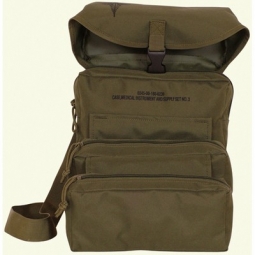 Trifold Medical Bag & First Aid Kit - Olive Drab