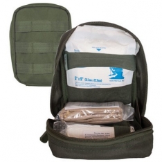 Large Modular 1st Aid Pouch - With Contents - Olive Drab