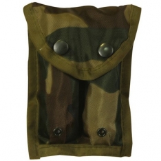 .45 Caliber Double Clip Pouch (Nylon) - Woodland Camo