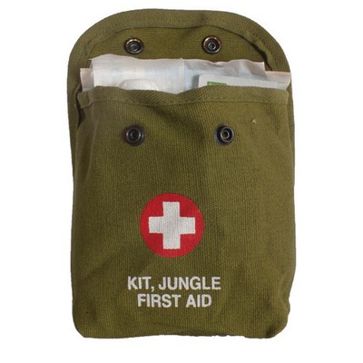 First Aid Kit in a Red Bag with Belt Loop