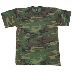 Short Sleeve T-Shirt - Woodland Camo 2X