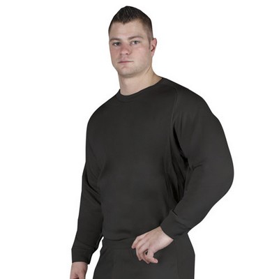 ECWCS Extreme Cold Weather Poly Underwear (Top) - Black: Army Navy