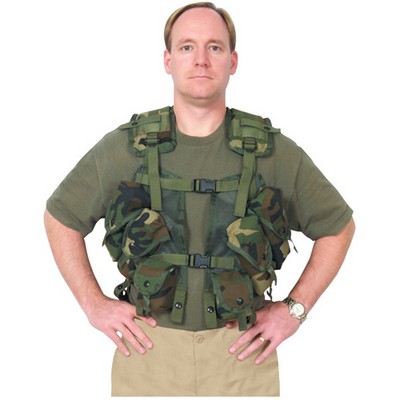 Tactical Load Bearing Vest - Woodland Camo - Enhanced: Army Navy Shop