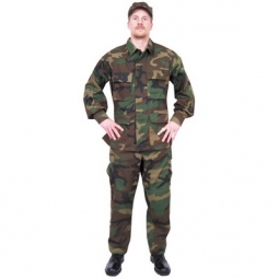 BDU Jacket - Twill - Woodland Camo