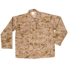 Boy's Four Pocket Camouflage Fatigue Shirt - Digital Desert