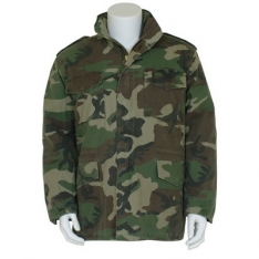 Retro M65 Field Jacket with Liner - Woodland Camo