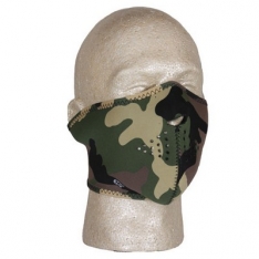 Neoprene Half Mask - Woodland Camo