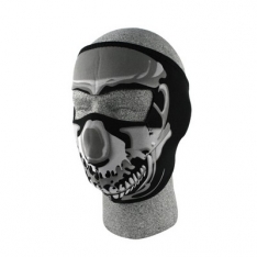 Neoprene Thermal Face Mask - Chrome Skull