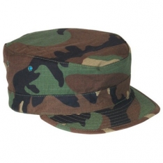 Combat Cap - Woodland Camo