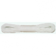 Nylon Braided Paracord - 50' Hank - White