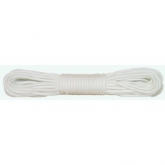 Nylon Braided Paracord - 100' Hank - White