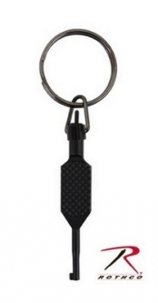 Black Flat Knurled Swivel Handcuff Key