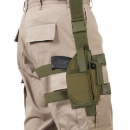 Deluxe Adjustable Drop Leg Holster - Od