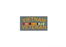 Vietnam Veteran W/ Ribbon Decal / Outside