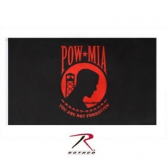 POW - MIA Flag / 3' X 5' - Red