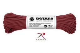 Burgundy 100 Ft. 550 Lb. Type III Commercial Paracord