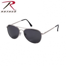 G.I. Type 58mm Chrome Frame Polarized Sunglasses w/Smoke Lens