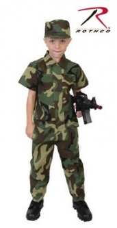 Kid's Camouflage Soldier Costume