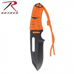 Rothco Large Orange Paracord Knife w/Fire Starter